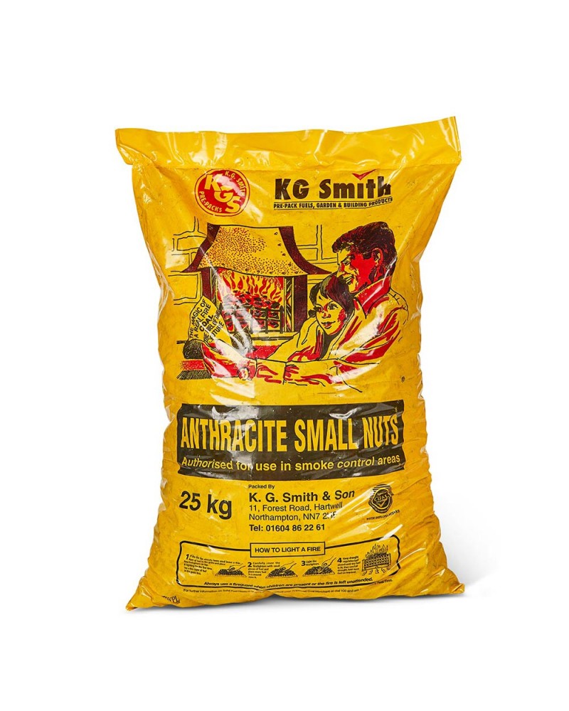 Anthracite Small Nuts 25 Kg - Edwards Holmes 